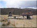 NH3129 : Burnt house by Fasnakyle Bridge by Richard Webb