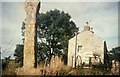 The ancient stone cross at Trequite in 1977