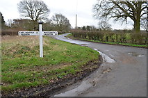 TQ5314 : Signpost at Lane Junction by Julian P Guffogg
