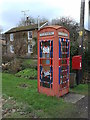 Patriotic phone box in Staplefield