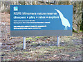 TM4568 : Minsmere Nature Reserve sign by Geographer