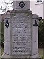 War Memorial Inscription