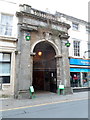 High Street entrance to Brecon Market Hall