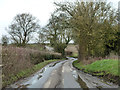 TL7925 : A damp Lyons Hall Road by Robin Webster