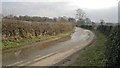 Going round the bend on Shaffalong Lane