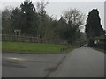 Sladd Lane at the turning for Bodenham Arboretum