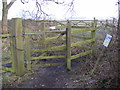 TM4468 : Kissing Gate of the footpath to Raceground House & Westleton Road by Geographer