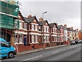 Court Road houses north of the old fire station, Barry