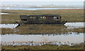 TF8044 : Abandoned boat on saltmarsh by Trevor Littlewood
