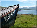 NM4439 : Ulva: a fishing boat and a sound view by Chris Downer