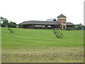 SP2156 : Clubhouse and practice area, Welcombe Golf Course by Robin Stott