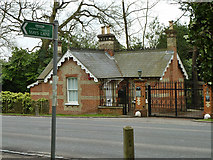 TQ2394 : Gate lodge, Montebello, Totteridge Common by Robin Webster