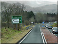 NY3225 : Westbound A66 approaching the turning for Threlkeld by David Dixon