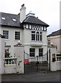 Nottingham - white rendered house on Villa Road