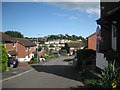 Looking down Perros Close, Teignmouth