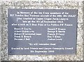 Memorial to a B17 crew at Llanyre