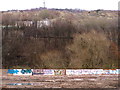 SK3489 : Graffiti revealed at the Former Site of Presto Tools, Penistone Road, Sheffield - 1 by Terry Robinson