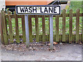 TM4269 : Wash Lane sign by Geographer