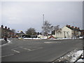 Mini roundabout and village green, Ellistown