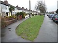 Grass verge on the east side of Kingsway