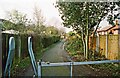 Public footpath between Bittern Wood Road and Kittiwake Drive, Spennells, Kidderminster