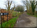 The track to Bank Farm from Lovedon Lane