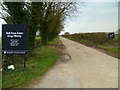 Access road off Basingstoke Road north of Abbots Worthy