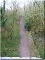 Dismantled railway seen from the bridge on Bridgetts Lane