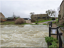 TL1197 : River Nene at Water Newton Mill by Alan Murray-Rust