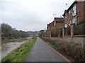 ST6272 : Riverside homes, north-east bank of the Avon by Christine Johnstone