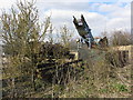 Old agricultural equipment near Ashbury