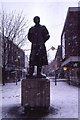 SO8554 : Worcester: statue of Edward Elgar in heavy snow by Christopher Hilton
