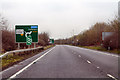 Approaching roundabout near Ashford