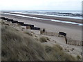 TF7145 : Coastal defences at Holme next the Sea by Richard Humphrey