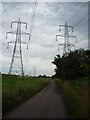 Pylons near Akenham