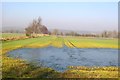 SU7676 : Flooded fields at Sonning Farm by Simon Mortimer