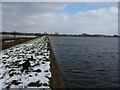 The northern dam wall of Belvide Reservoir