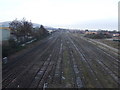 Railway heading south from Gloucester