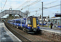 NS2943 : Kilwinning Station by Mary and Angus Hogg
