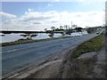 Remnants of snow in April on the A629