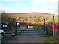 Gate across the road to Mine Slope Cottages, Upper Cwmbran