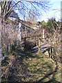 Footbridge on the footpath to the A12 Main Road