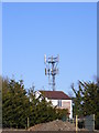 TM4069 : Telecommunications Mast at Darsham Services by Geographer