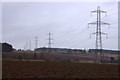 Electricity pylons west of Burrelton