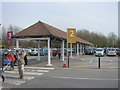 Covered walkway at Tesco Superstore car park in Abingdon-on-Thames