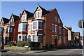 Houses at junction of Foxhall Road and Wiverton Road