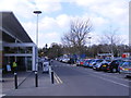 TL8565 : The front of Tesco Bury St.Edmunds by Geographer