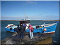 NU2136 : Coastal Northumberland : Getting Back On The Boat At Inner Farne by Richard West