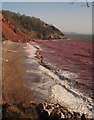 SX9265 : Red sea at Oddicombe by Derek Harper