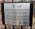 Railway footbridge plaque, Caerleon